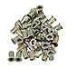 BQLZR Flat Head Galvanization M6 Insert Rivet Nut Golden Pack of 50