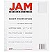 JAM PAPER Sheet Protectors - Fits Standard 8 1/2 x 11 Paper - Clear - 10 Document Sleeves/Pack