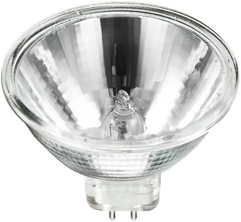 Plusrite 3227 - 35 Watt Halogen Light Bulb - MR16 - FMT Narrow Spot - Glass Face - 2,000 Life Hours - 6,000 Candlepower - 12 Volts