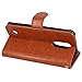LG Aristo Case, LG Phoenix 3 Case, LG K8 2017 Case, LG Fortune Case, LK Luxury PU Leather Wallet Flip Protective Case Cover with Card Slots and Stand (Brown)