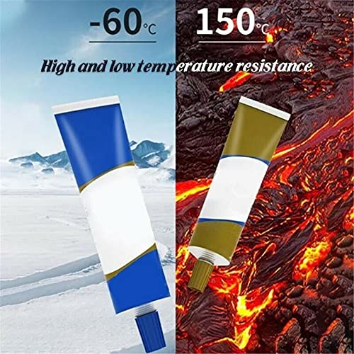 2-Pack Metal Repair Paste | Cold Weld Epoxy For Steel, Aluminum, Cast Iron | Industrial Strength