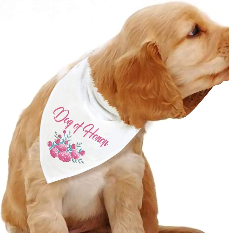 dog of honor wedding bandana