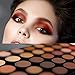 The Beauty Box Artist Eyeshadow Palette , 35 Color Blendable Pigmented Nude Warm Eyeshadow , Matte and Shimmer Makeup for Every Skin Tone , High Quality Cosmetics , Volcanic Collection