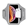 HAISSKY Hardlooparmband met oordopjes tas sporttelefoon armband voor iPhone 14 Pro Max/13 Pro/13 Pro Max/12/12 Pro/11/XS…