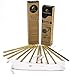 Reusable Bamboo Drinking Straws by Primal Ethic – Plastic Straw Alternative – Organic, Biodegradable – with 2 Cleaning Brushes & Storage Bag – 8 or 9.5 Inch - Variable Quantities