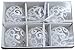 SLEETLY 28pk White Ornaments for Christmas Tree Holiday Xmas Decorations, Shatterproof Plastic 3.15 Balls, Icicles and Snowflakes