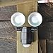 Maxsa 43218 Dual Head Security Spotlights, Battery Powered Durable Outdoor Patio & Deck Light, black