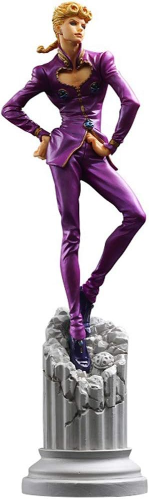 Canghai Anime Figure JoJo's Bizarre Adventure Giorno Giovanna Vinyl Figure Ballpoint Pen Statue Action Collectible Figure Toys, Gift for Fan Anime