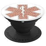 Emergency Medicine Star of Life Faux Rose Gold for