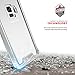 Zizo ION Series Compatible with Samsung Galaxy S9 Case Military Grade Drop Tested with Tempered Glass Screen Protector Silver Clear