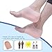 Sumifun Gel Height Increase Heel Sleeves, Relieve Foot Cracked Pain Skin Care Protector Socks, Invisible Increase Insole with Height 2.5cm