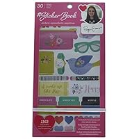 American Crafts 30 Sheet Rose Gold Foil Paige Evans Sticker Book