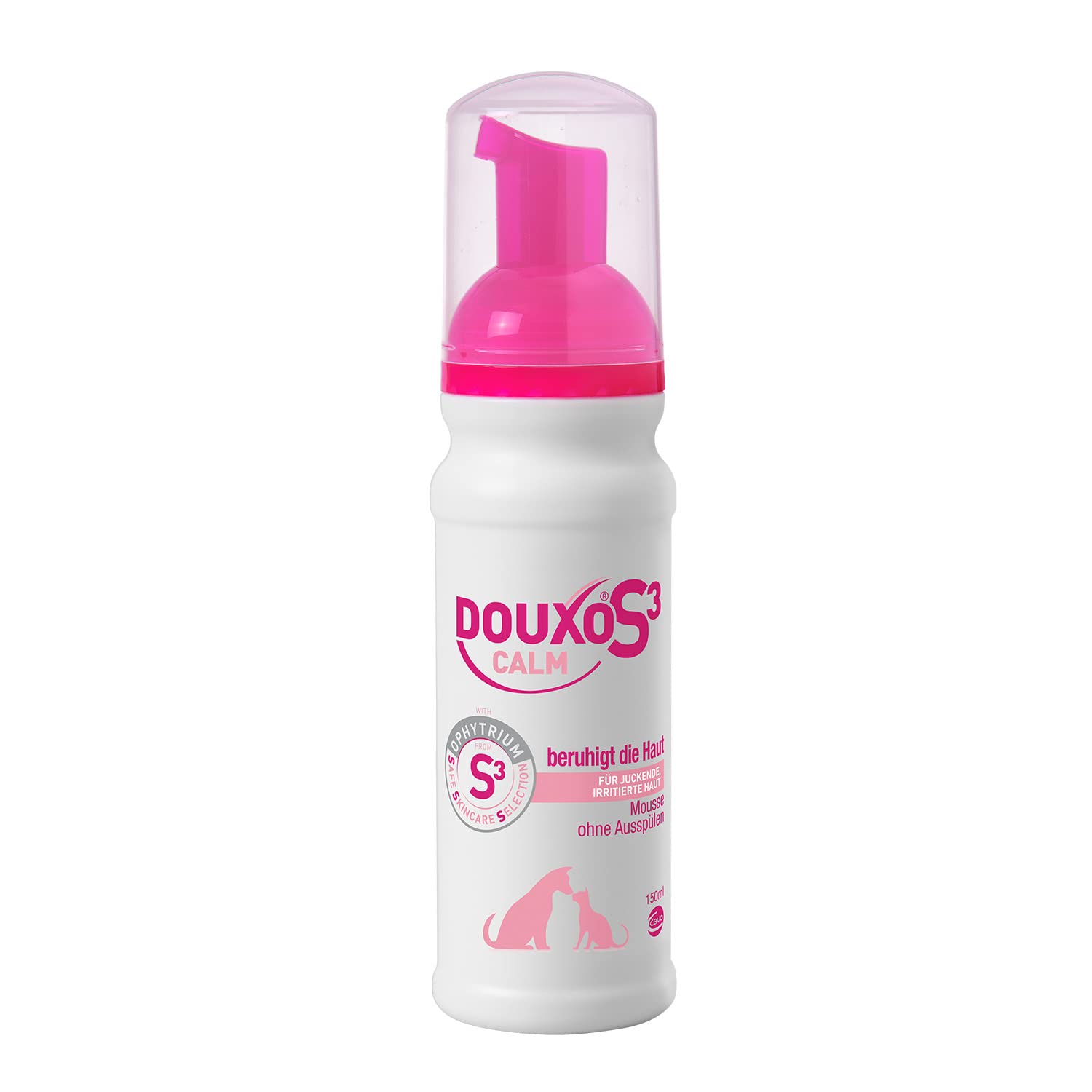 DOUXO S3 Calm Mousse for Dogs and Cats - Hygiene for Sensitive Skin - Relieves and Protects - Hypoallergenic Fragrance - 150ml