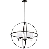 Sea Gull Lighting Generation 3124605-778 Transitional Five Light Chandelier from Seagull-Alturas Collection Dark Finish, Brus