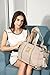​​MB Krauss Large Diaper Bag Stylish Tote for Mom and Dad Baby​ ​​Organizer​ ​​Bag for Boys and Girls with Changing Pad​ ​and Big Pockets (Beige)