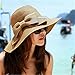 NPLE-Cool Fashion Cap Floppy Wide Brimmed Summer Beach Bow Hat Women's Straw Sun Hat