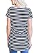 LOSRLY Women Floral Printed Tops Striped Blouse Short Sleeve T Shirt with Pocket-Light Purple XL 16 18