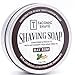 Taconic Shave Barbershop Quality Bay Rum Shaving Soap with Antioxidant-Rich Hemp Seed Oil