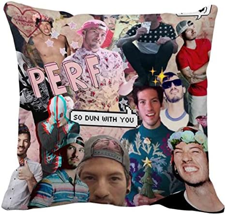 Twenty One Pilots Josh Dun Collage 3 Pillow cover Size 16x16 inch