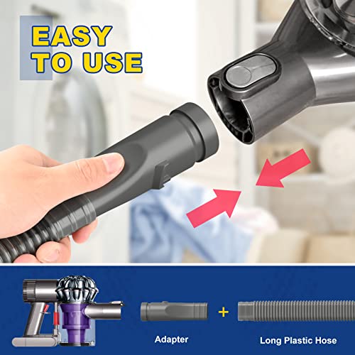 Sealegend Dryer Vent Cleaner Kit Compatible with Dyson Dryer Lint Brush Attachment Power Adapter Compatible with V6 DC35 DC44 Cordless Vacuum Cleaner