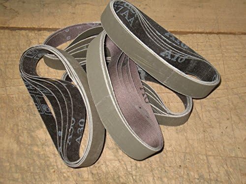Econaway Abrasives 3/4X12 Twenty-Five Piece Belt Assortment (Ultra Premium)-(Compatible with Work Sharp Ken Onion Knife & Tool Sharpener)