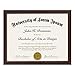 Americanflat 8.5x11 Diploma Frame in Mahogany with Shatter Resistant Glass - Horizontal and Vertical Formats for Wall and Tabletop