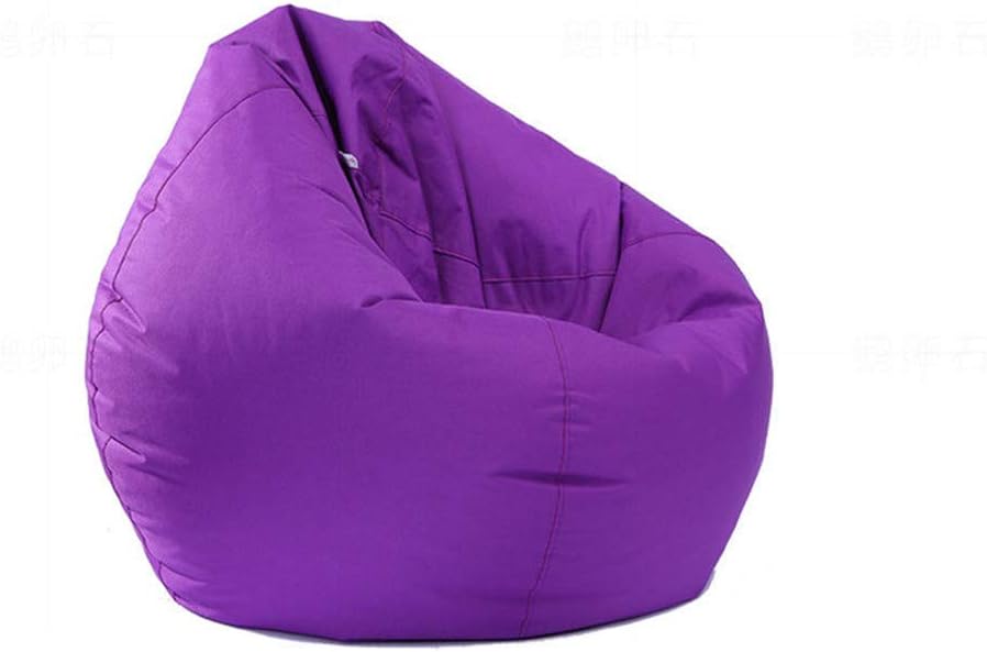 Childrens & Adults Toys Storage Bean Bag Gaming Beanbag Chair Slipcover Waterproof Indoor & Outdoor Zipper Beanbag Chair Cover No Filling Great for Gaming chair and Garden Chair (Purple)
