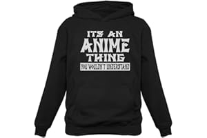 Tstars Funny Otaku Hoodie for Teen Girls and Women - Japanese Anime Meme Pullover Sweatshirt Gift Manga Fans Small Black