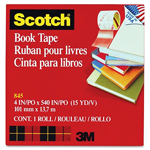 See-through book repair tape, 4"" wide, 15 ya…