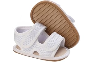 LAFEGEN Baby Boys Girls Summer Sandals Non Slip Soft Sole Outdoor Infant Toddler First Walker Crib Shoes (0-18Months)
