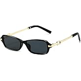 Breaksun Retro Rectangle Sunglasses for Women Men Trendy 90s Small Square Sun Glasses 2025 Designer Sunnies