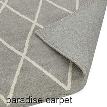 Paradise Carpet Creation Embossed Carved Handmade Tuffted Pure Woollen Thick Geometrical Carpet for Living Room Bedroom Size 3 x 5 feet (90X150 cm)�Multi