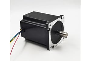 HobbyUnlimited Nema 34 Stepper Motor 6A 8.5Nm (1200 oz-in) 118mm Length for CNC Router Mill Lathe, Black
