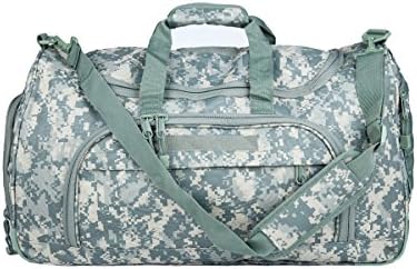 ARMYCAMOUSA Military Tactical Duffle Bag Gym Travel Hiking & Trekking Sports Bag with Shoes Compartment