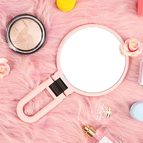 DUcare 10x Magnifying Handheld Mirror,Travel Folding Hand Held Mirror