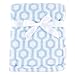 Luvable Friends Unisex Baby Coral Fleece Blanket, Blue Hexagon, One Size
