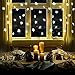 12 Big Stars Curtain String Lights 120 LED Window Curtain Light with 8 Flashing Modes IP65 Waterproof for Christmas, Wedding, Party, Home, Canopy, Patio, Lawn, UL Listed,12 Strings,7ft x 2.6ft(LxW)