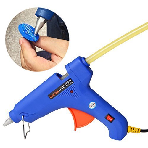 FLY5D 20Pcs Paintless Dent Repair Tool Car Repair Dent Remover Tool Set Hot Glue Sticks (Black+Yellow)