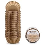 Gifbera Natural Standard Cupcake Liners Odorless Paper Baking Cups 400-Count
