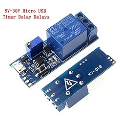 HiLetgo 2pcs DC 5V Trigger Time Delay Switch Relay