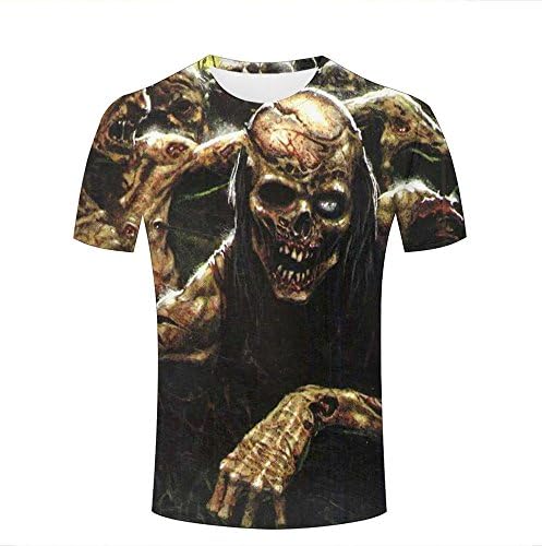 liujinsheng Mens 3D Printed Vampire Look For Food Graphic Casual Couple T Shirts Tops XXXL