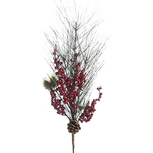 Factory Direct CraftÂ® Pair of Artificial Pine and Berry Sprays for Holiday and Home Decor