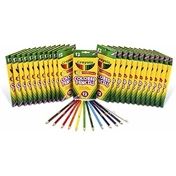 Amazon.com: Crayola Colored Pencils Bulk, 24 Packs of 12 ...