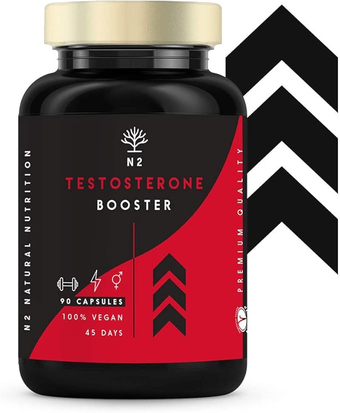 Testosterona Natural Aumenta Testosterona-Fenogreco Ginseng Maca Taurina Zinc Rendimiento Muscular Vigorizante y Potenciador del Deseo. 90 Cápsulas Vegetales Certificado VEGANO-CE-N2 Natural Nutrition: Amazon.es: Salud y cuidado personal