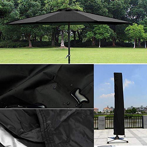 AISHN Umbrella Cover Patio, Cantilever Outdoor Garden Durable Umbrellas Cover, 600D Parasol Waterproof UV-resistan Umbrellas Cover with Zipper, Suitable for 6ft to 11ft