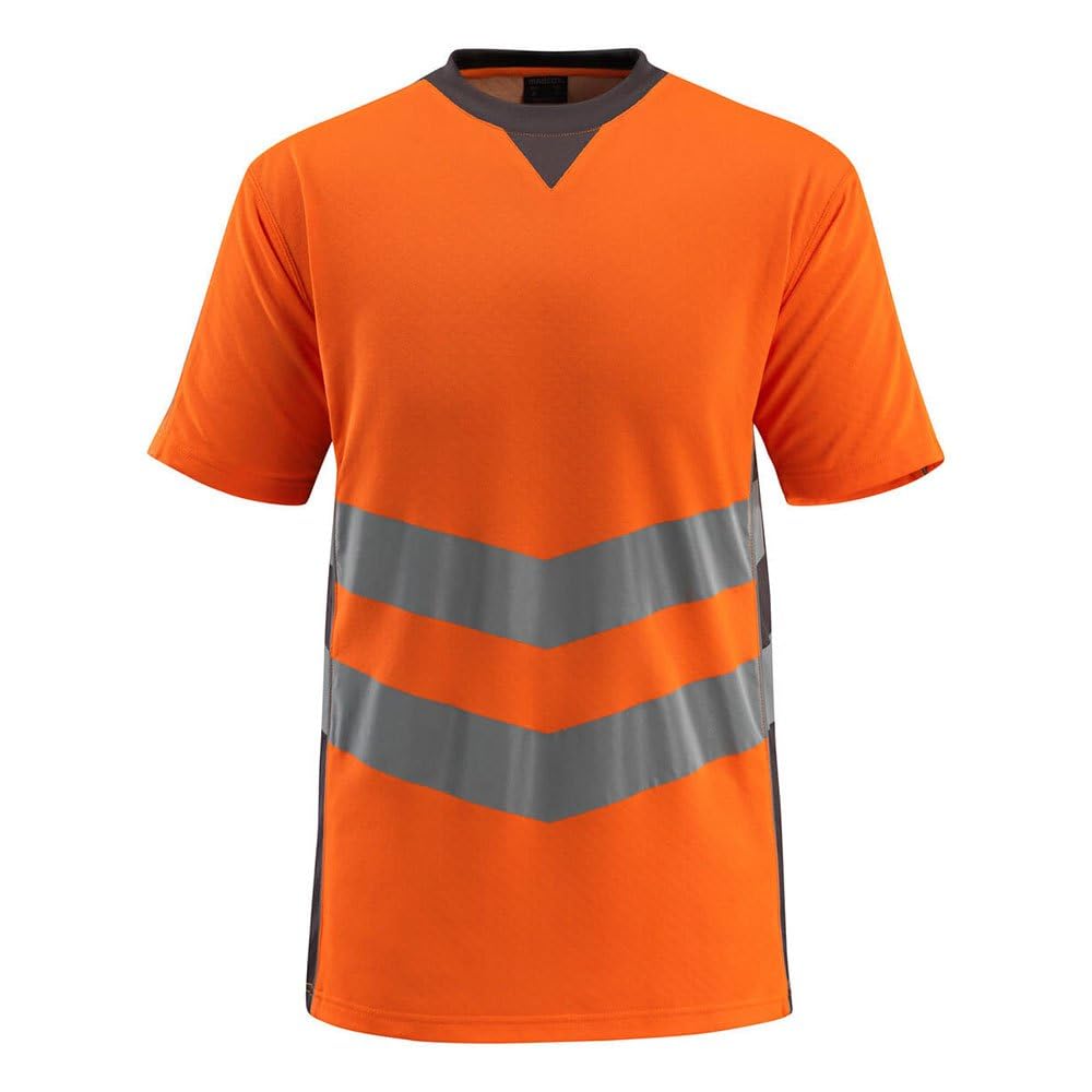 Mascot 50127-933-1418 Sandwell Safe Supreme Modern Fit Class 2 T-Shirt, Size 2XL, Hi-Vis Orange/Dark Anthracite
