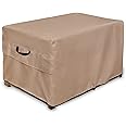 ULTCOVER Patio Deck Box Storage Bench Cover - Waterproof Outdoor Rectangular Fire Pit Table Cover 54 x 28 inch