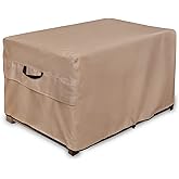 ULTCOVER Patio Deck Box Storage Bench Cover - Waterproof Outdoor Rectangular Fire Pit Table Cover 54 x 28 inch