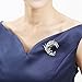 Glamorousky Wheat-like Brooch with Silver Austrian Element Crystals (1242)