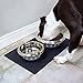 Pet Food Mat for Dogs and Cats Premium Grade Black Silicone Easy to Clean Indoor and Outdoor Use, 23.5 x .4 x 15.5 Inches